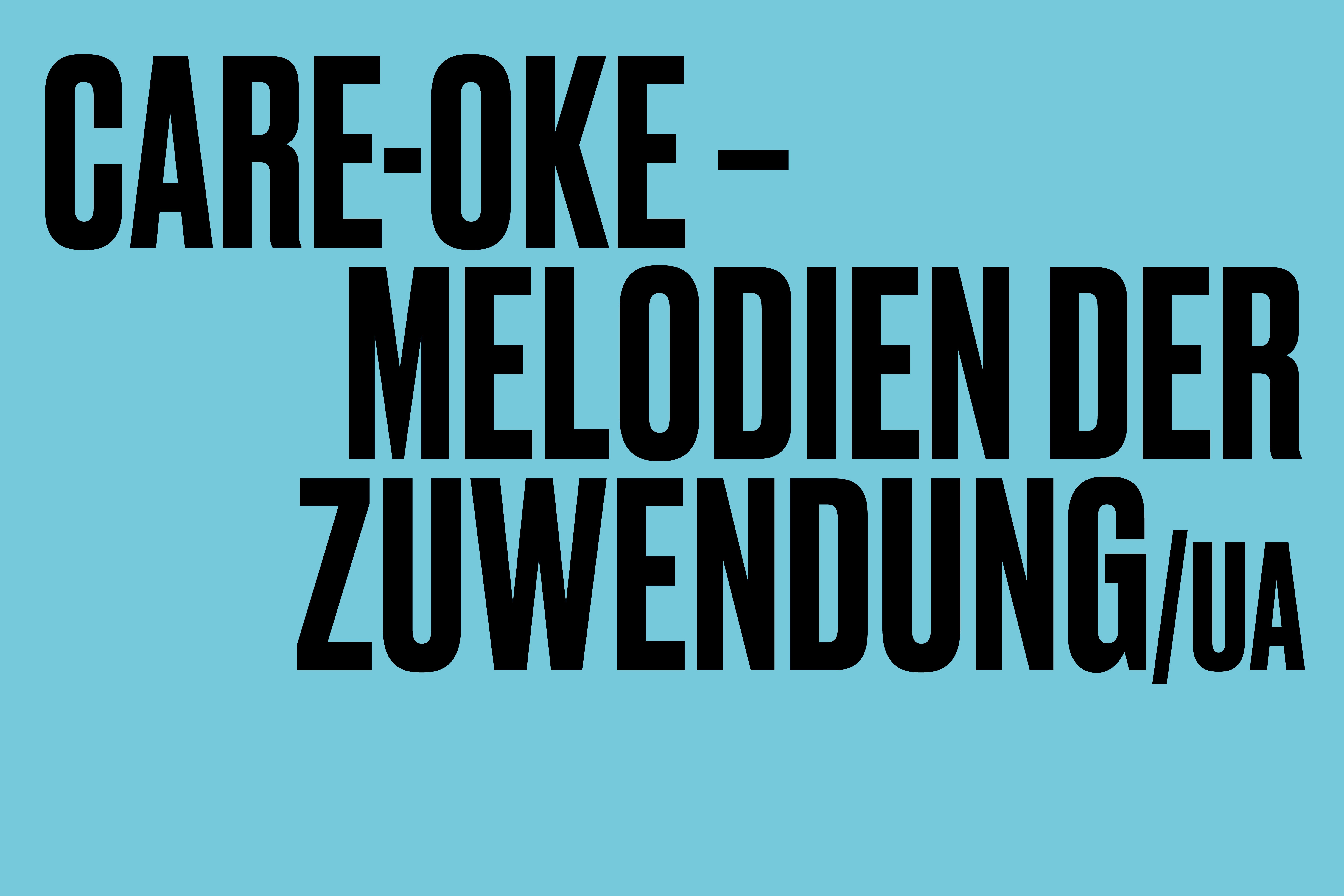CARE-OKE - MELODIEN DER ZUWENDUNG /UA